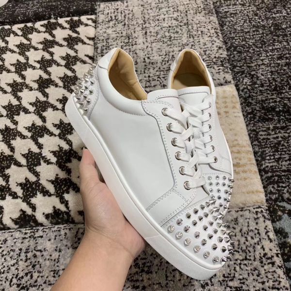2019 new brand de igner ca ual hoe low junior white real leather ilver pike for men 039 and women 039 de igner neaker hoe 
2019 new brand de igner ca ual hoe low junior white real leather ilver pike for men 039 and women 039 de igner neaker hoe