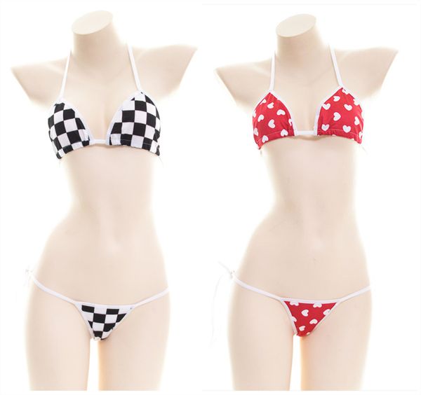 women's kawaii lingerie 2pcs set mosaic bra &t-back g-string panties shimapan bows tie bikin cute exotic apparel, Red;black
women's kawaii lingerie 2pcs set mosaic bra &t-back g-string panties shimapan bows tie bikin cute exotic apparel, Red;black