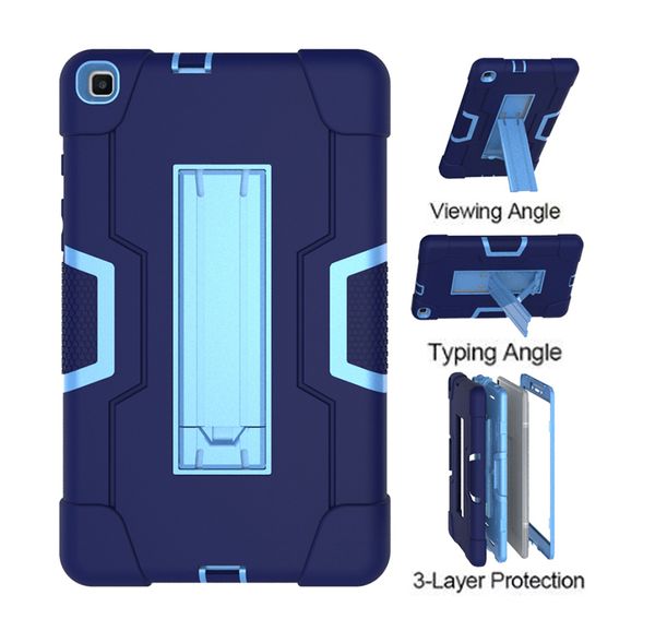 three layers protection shockproof silicone case pc back cover with kickstand for samsung galaxy tab a 8.0 t290 t295 t297 tablet
three layers protection shockproof silicone case pc back cover with kickstand for samsung galaxy tab a 8.0 t290 t295 t297 tablet