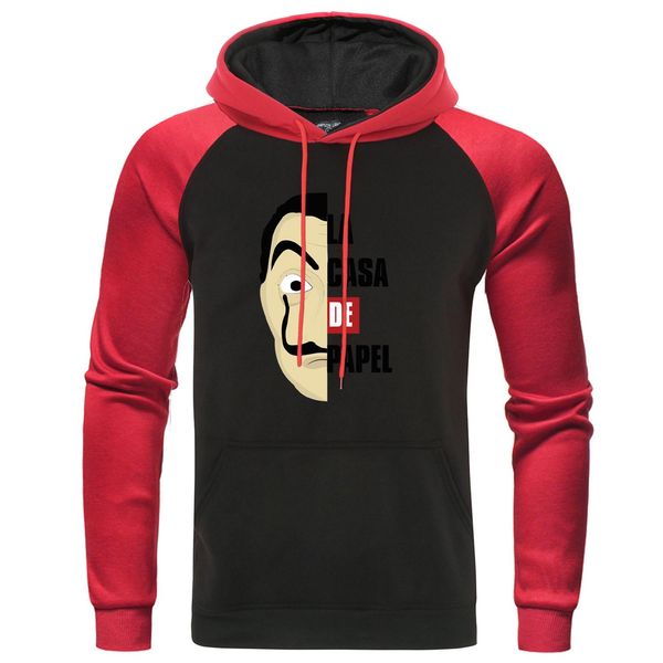 la casa de papel designer hoodies costume face sweatshirt men's raglan pullover the house of paper hoody men autumn tracksuit streetwea, Black
la casa de papel designer hoodies costume face sweatshirt men's raglan pullover the house of paper hoody men autumn tracksuit streetwea, Black