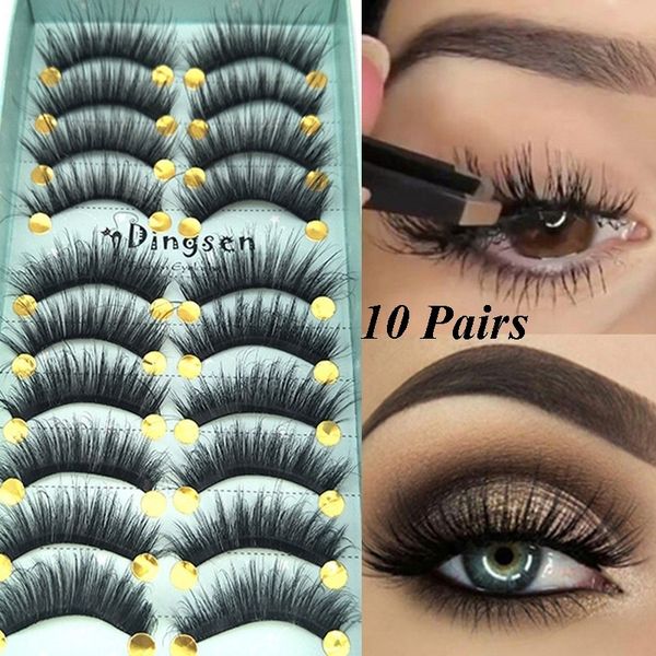 10 pairs 3d soft faux mink hair false eyelashes natural messy eyelash crisscross wispy fluffy lashes extension eye makeup tool
10 pairs 3d soft faux mink hair false eyelashes natural messy eyelash crisscross wispy fluffy lashes extension eye makeup tool
