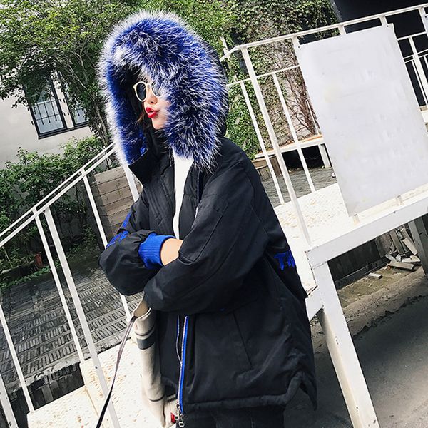 big real raccoon fur 2018 women winter coat jacket women thick down parkas female white duck down jackets warm coats, Black
big real raccoon fur 2018 women winter coat jacket women thick down parkas female white duck down jackets warm coats, Black