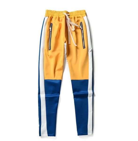 justin bieber stripes сращивание мужчины штаны хип-хоп моды карман на молнии боковые jogger брюки 3 стиль мужская одежда, Black 
justin bieber stripes сращивание мужчины штаны хип-хоп моды карман на молнии боковые jogger брюки 3 стиль мужская одежда, Black