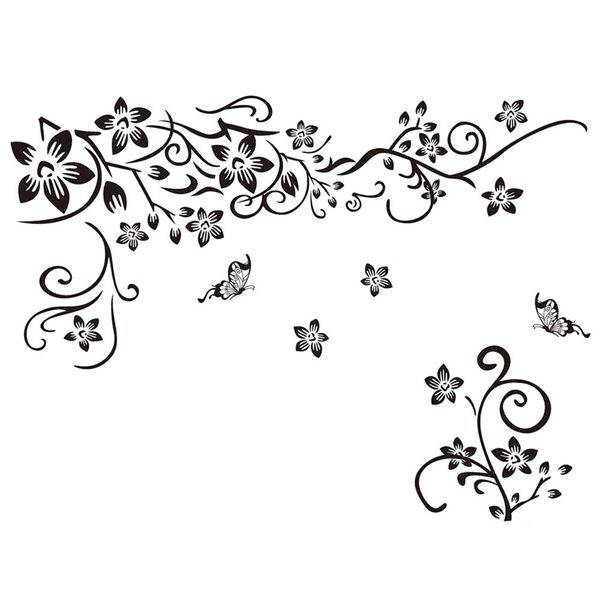 new fashion flower vine wall stickers home decor romantic flower black butterflies living room bedroom wall sticker wallpaper
new fashion flower vine wall stickers home decor romantic flower black butterflies living room bedroom wall sticker wallpaper