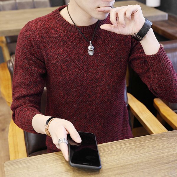 2019 autumn winter pure color sweater tide sets teenagers cultivate one's morality round collar with thick thick sweater, White;black
2019 autumn winter pure color sweater tide sets teenagers cultivate one's morality round collar with thick thick sweater, White;black