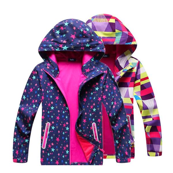 girls soft-shell jacket printing autumn spring coat hiking camping windbreakers waterproof windproof jackets kids sport outwear, Blue;gray
girls soft-shell jacket printing autumn spring coat hiking camping windbreakers waterproof windproof jackets kids sport outwear, Blue;gray