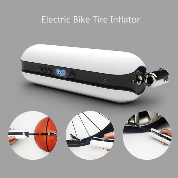 150psi bike electric inflator bicycle cycle air pressure pump rechargeable cordless tire pump for basketball, mtb road bike, etc
150psi bike electric inflator bicycle cycle air pressure pump rechargeable cordless tire pump for basketball, mtb road bike, etc