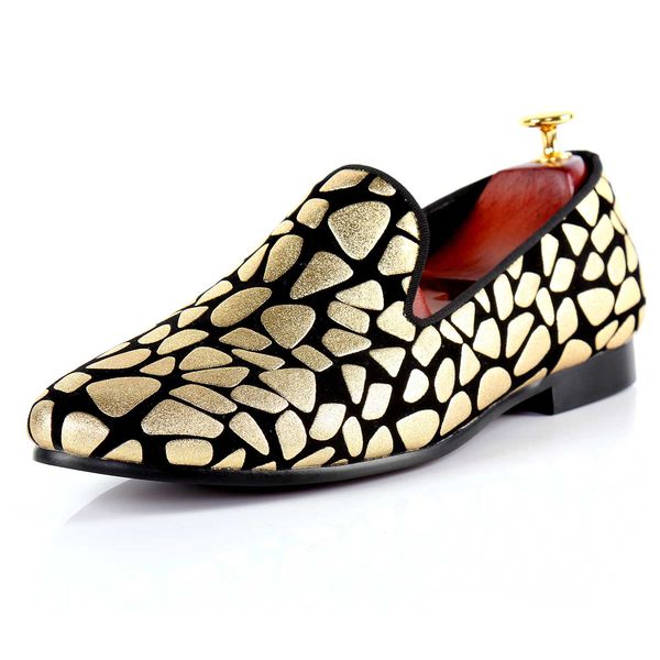 harpelunde mens formal shoes gold print flat shoes sell wedding size 6-14, Black
harpelunde mens formal shoes gold print flat shoes sell wedding size 6-14, Black