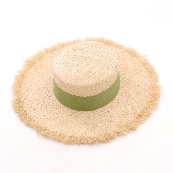 summer wide brim lafite straw hairline flat-eaves straw hat multi-color ribbon lafite flat-hat beach, Blue;gray
summer wide brim lafite straw hairline flat-eaves straw hat multi-color ribbon lafite flat-hat beach, Blue;gray