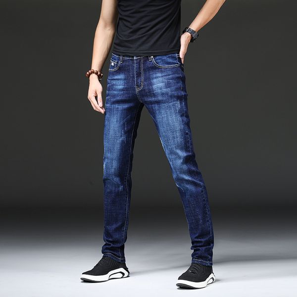 man pants jeans 2020 korean slim stretch men's jeans men's business casual pants lightweight full length, Blue
man pants jeans 2020 korean slim stretch men's jeans men's business casual pants lightweight full length, Blue