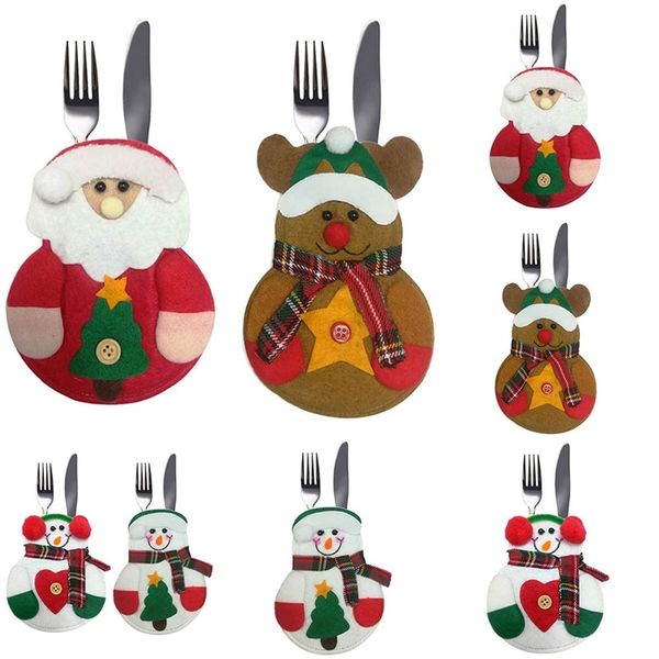 snowman santa claus elk cutlery suit holders pockets knifes forks tableware bags christmas dinner table home decor
snowman santa claus elk cutlery suit holders pockets knifes forks tableware bags christmas dinner table home decor