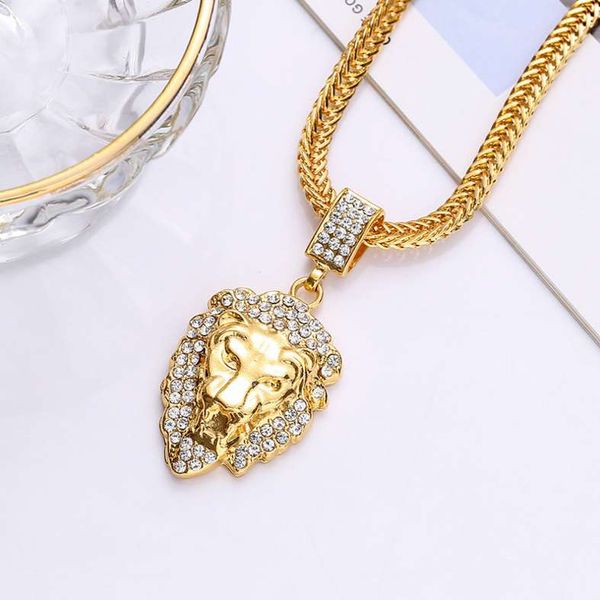 lion tag necklaces men's miami cuban necklace iced out jewellery handmade iced out link chain for gifts chain wholesale, Silver
lion tag necklaces men's miami cuban necklace iced out jewellery handmade iced out link chain for gifts chain wholesale, Silver