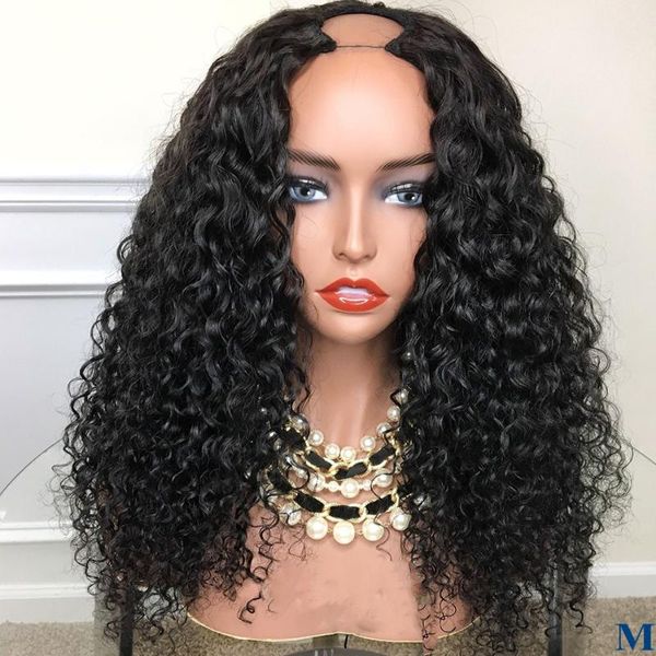 eversilky 150density curly human hair non lace wigs for black women middle part u part machine made human hair wigs, Black;brown
eversilky 150density curly human hair non lace wigs for black women middle part u part machine made human hair wigs, Black;brown