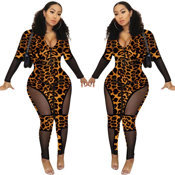 y8127 european and american women's explosion models skinny leopard see-through jumpsuit women's clothing, Black;white
y8127 european and american women's explosion models skinny leopard see-through jumpsuit women's clothing, Black;white