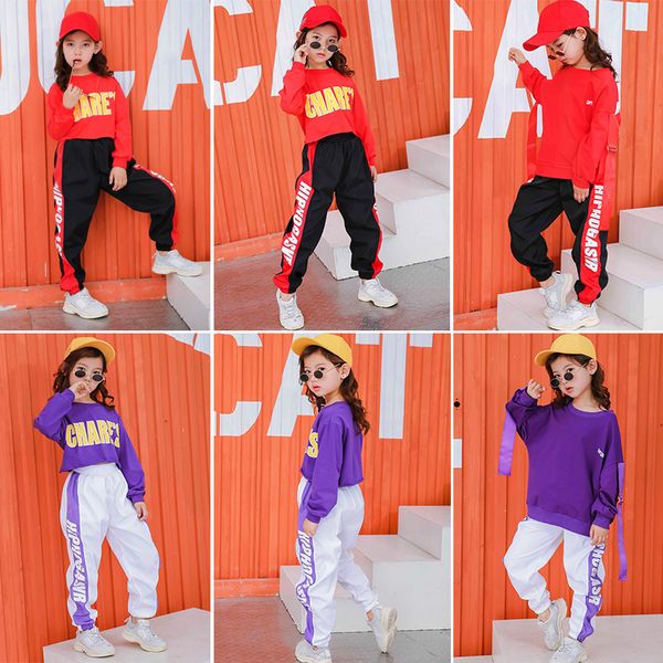 kid hip hop crop jazz sweatshirt dancing shirt jogger pants dance wear clothing girls ballroom dancing costumes streetdance, Black;red
kid hip hop crop jazz sweatshirt dancing shirt jogger pants dance wear clothing girls ballroom dancing costumes streetdance, Black;red