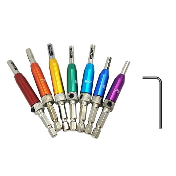 7+1 pcs door self-centering hinge drill bit set hinge tapper screw with wrench
7+1 pcs door self-centering hinge drill bit set hinge tapper screw with wrench