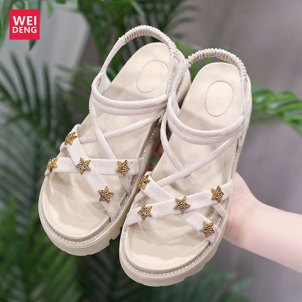 weideng thick bottom flat sandals women shoes park open toe buckle ventilation cool and refreshing comfortable classics casual, Black
weideng thick bottom flat sandals women shoes park open toe buckle ventilation cool and refreshing comfortable classics casual, Black
