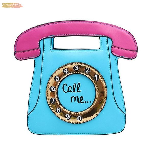 no zipper telephone shaped women cross body bag pu leather bag