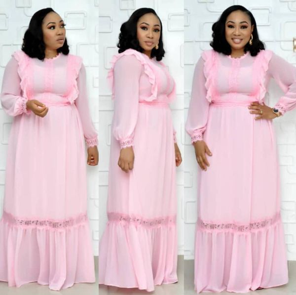 new style classic african women's clothing dashiki fashion round collar ruffles with lace waist long sleeves loose long dress, Red
new style classic african women's clothing dashiki fashion round collar ruffles with lace waist long sleeves loose long dress, Red