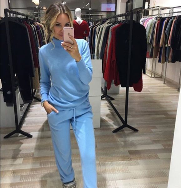 2017 wool full new tracksuits spring cashmere suits female high-quality fashionable high-necked sweater + pants knitted 2 sets, White;black
2017 wool full new tracksuits spring cashmere suits female high-quality fashionable high-necked sweater + pants knitted 2 sets, White;black
