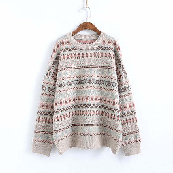 women's sweaters 2021 harajuku fashion women spring o-neck vintage print pullover long sleeve sweater female knitted pull femme, White;black
women's sweaters 2021 harajuku fashion women spring o-neck vintage print pullover long sleeve sweater female knitted pull femme, White;black