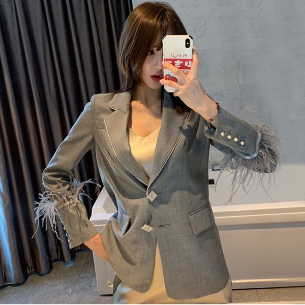 lanmrem solid color feather tassel diamond buckle slim ladies office blazer femme personality fashion 2019 autumn new tv294, White;black
lanmrem solid color feather tassel diamond buckle slim ladies office blazer femme personality fashion 2019 autumn new tv294, White;black