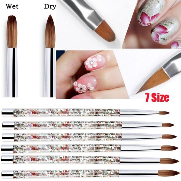 7sizes acrylic nail art brush for acrylic powder 100% nylon manicure nails roundnail art brush withliquid glitter handle, Yellow
7sizes acrylic nail art brush for acrylic powder 100% nylon manicure nails roundnail art brush withliquid glitter handle, Yellow