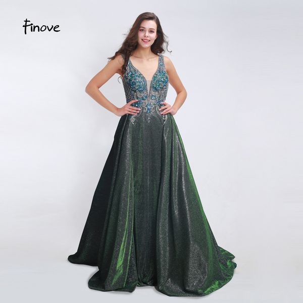 finove new evening dress 2019 v neck reflective dress beading crystal sequin long length a line in women' dresses plus size #13955, Black;red
finove new evening dress 2019 v neck reflective dress beading crystal sequin long length a line in women' dresses plus size #13955, Black;red