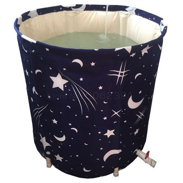 bath barrel folding bath barrel household whole body thermal large thickened