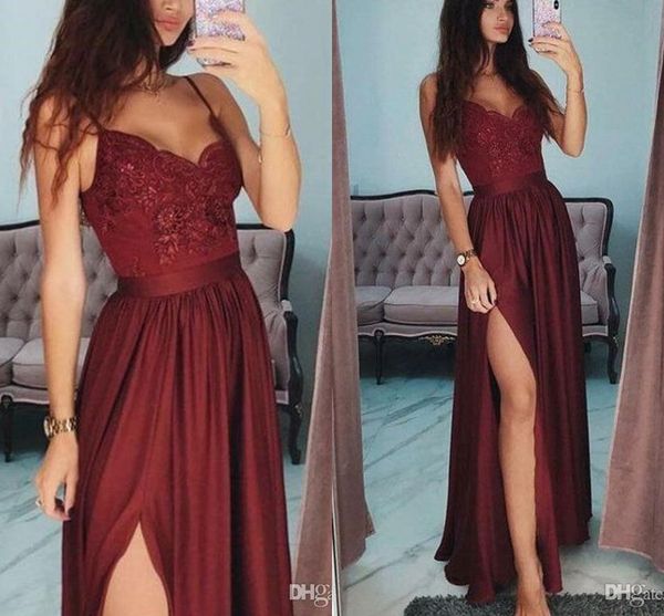 a line prom dresses lace applique floor length high side split formal party gowns evening gowns vestido ogstuff abendkleider, Black
a line prom dresses lace applique floor length high side split formal party gowns evening gowns vestido ogstuff abendkleider, Black