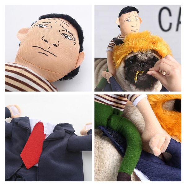 pet dog clothes halloween funny president back man yellow hair camel standing change dress christmas party dress dog costume
pet dog clothes halloween funny president back man yellow hair camel standing change dress christmas party dress dog costume