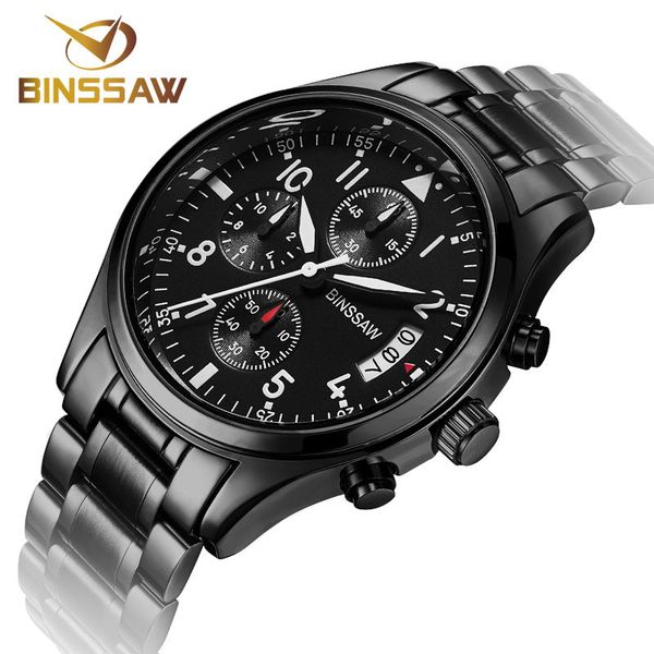 binssaw new men watches original fashion business stainless steel luminous sports quartz watch relogio masculino, Slivery;brown
binssaw new men watches original fashion business stainless steel luminous sports quartz watch relogio masculino, Slivery;brown