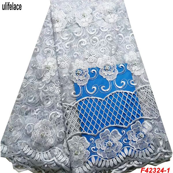 african white color beaded guipure lace french fabric nigerian lace fabrics embroidery wedding dress f4-2324, Black;white
african white color beaded guipure lace french fabric nigerian lace fabrics embroidery wedding dress f4-2324, Black;white