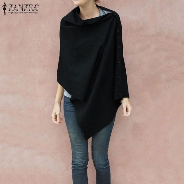 oversized blouses zanzea 2019 autumn ladies shawl solid shirts casual irregular side buttons scarf blusas chemiser mujer 7, White
oversized blouses zanzea 2019 autumn ladies shawl solid shirts casual irregular side buttons scarf blusas chemiser mujer 7, White