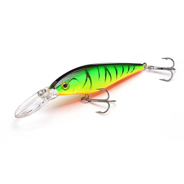 1.5-4m 10.5g 11cm hard bait minnow fishing lures crankbait wobbler depth dive bass fresh salt water 4# hook
1.5-4m 10.5g 11cm hard bait minnow fishing lures crankbait wobbler depth dive bass fresh salt water 4# hook