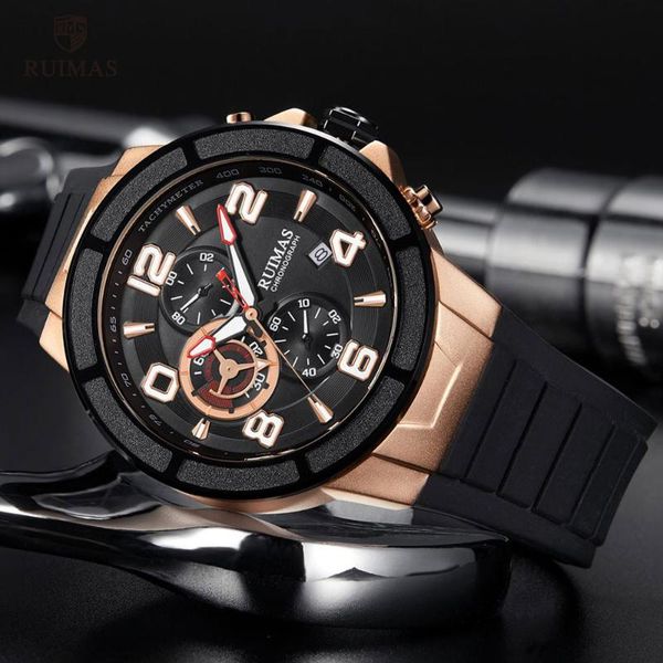 ruimas sport watches men brand waterproof quartz watch man fashion casual chronograph wristwatch relogio 587, Slivery;brown
ruimas sport watches men brand waterproof quartz watch man fashion casual chronograph wristwatch relogio 587, Slivery;brown