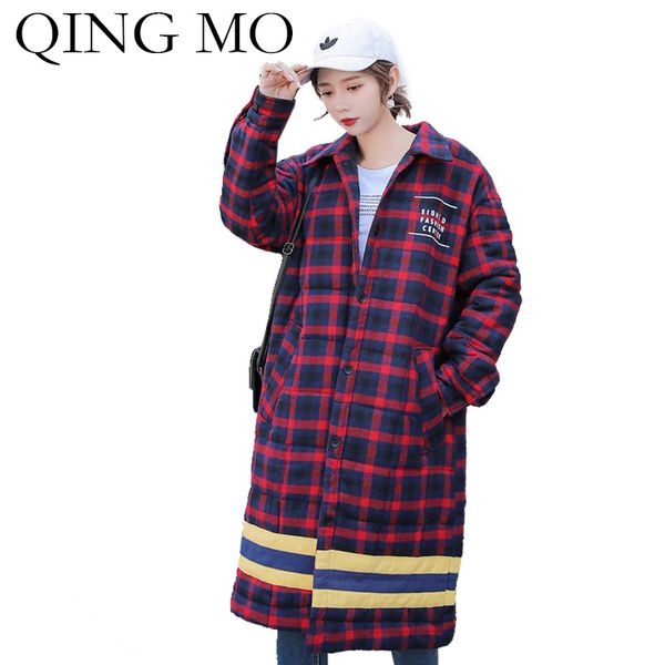 qing mo plus size women plaid parkas 2019 women winter thick warm parkas female slim long loose zqy2127, Black
qing mo plus size women plaid parkas 2019 women winter thick warm parkas female slim long loose zqy2127, Black