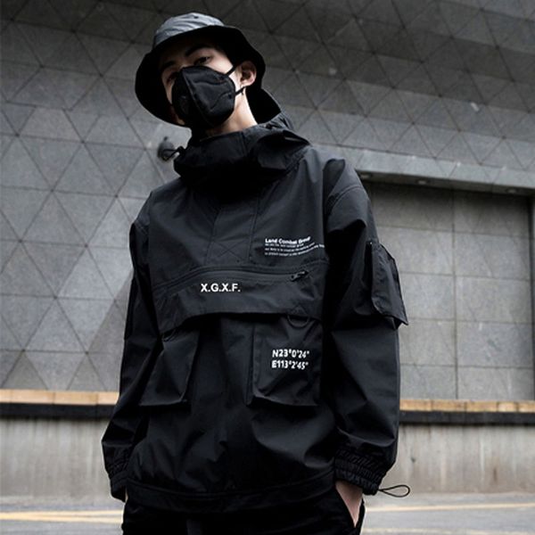 2019 nova carga preta jaquetas blusão homens streetwear tático jaqueta pulôver multi-bolso masculino outono casaco com capuz, Tan;black
2019 nova carga preta jaquetas blusão homens streetwear tático jaqueta pulôver multi-bolso masculino outono casaco com capuz, Tan;black