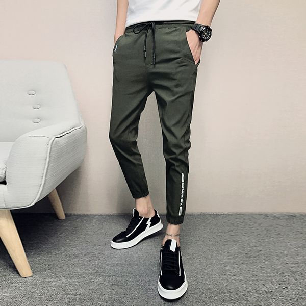 летние новые брюки мужская мода 2020 slim fit повседневные мужские брюки длиной до щиколотки твердые все матч молодые мужские брюки серый, Black
летние новые брюки мужская мода 2020 slim fit повседневные мужские брюки длиной до щиколотки твердые все матч молодые мужские брюки серый, Black