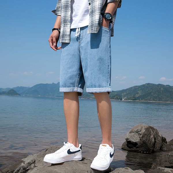 men jeans 2020 denim ruched short pants new fashion summer male casual low waist casual short jeans, Blue
men jeans 2020 denim ruched short pants new fashion summer male casual low waist casual short jeans, Blue