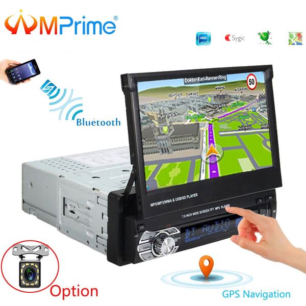 AMPrime 1 din Car radio 7" Universal Car Player GPS Navigation Touch Car Stereo Bluetooth Player FM USB Player With Rear Camera
AMPrime 1 din Car radio 7" Universal Car Player GPS Navigation Touch Car Stereo Bluetooth Player FM USB Player With Rear Camera