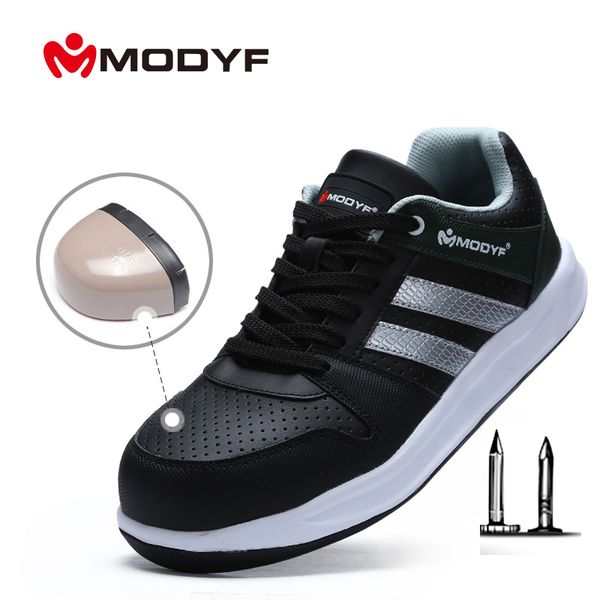modyf high visibility reflective mens safety shoes steel toe cap work shoes construction protective footwear casual sneakers, Black
modyf high visibility reflective mens safety shoes steel toe cap work shoes construction protective footwear casual sneakers, Black