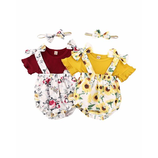clothing sets 2021 ly summer toddler baby girls clothes 3pcs flowers print short sleeve t shirts +bib shorts+headband, White
clothing sets 2021 ly summer toddler baby girls clothes 3pcs flowers print short sleeve t shirts +bib shorts+headband, White