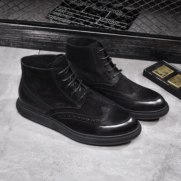 mens casual warm plush snow boots genuine leather winter shoes black outdoor cotton ankle boot carved brogue botas zapatos man
mens casual warm plush snow boots genuine leather winter shoes black outdoor cotton ankle boot carved brogue botas zapatos man
