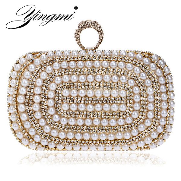 yingmi ring diamonds women clutch bags beaded party handbags shoulder chain evening bags rhinestones 2019
yingmi ring diamonds women clutch bags beaded party handbags shoulder chain evening bags rhinestones 2019