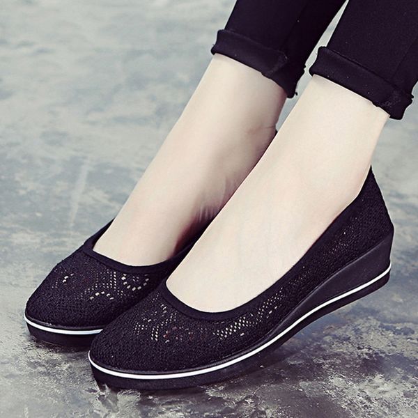 new women shoes fashion canvas shoes women casual breathable flats spring loafers wedge sandals ladies, Black
new women shoes fashion canvas shoes women casual breathable flats spring loafers wedge sandals ladies, Black
