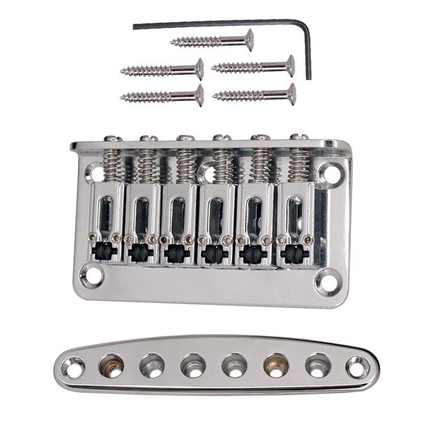 6-string guitar tremolo bridge roll type saddle and ferrules bushing plate for electric guitar
6-string guitar tremolo bridge roll type saddle and ferrules bushing plate for electric guitar