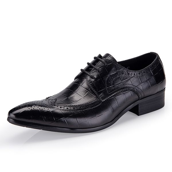 mens dress shoes genuine cow leather brogue italian brogue shoes men formal business wedding, Black
mens dress shoes genuine cow leather brogue italian brogue shoes men formal business wedding, Black