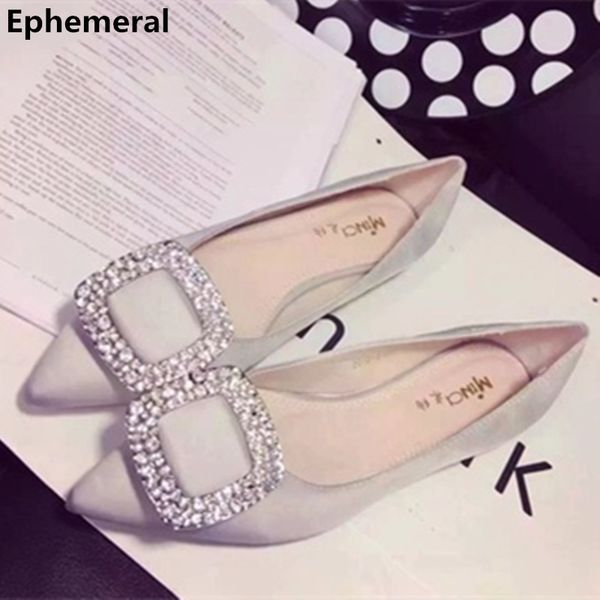female silk flat with luxury rhinestones pointed toe slip-ons brand shoes for driving dancing grey red black larger size 17 34
female silk flat with luxury rhinestones pointed toe slip-ons brand shoes for driving dancing grey red black larger size 17 34