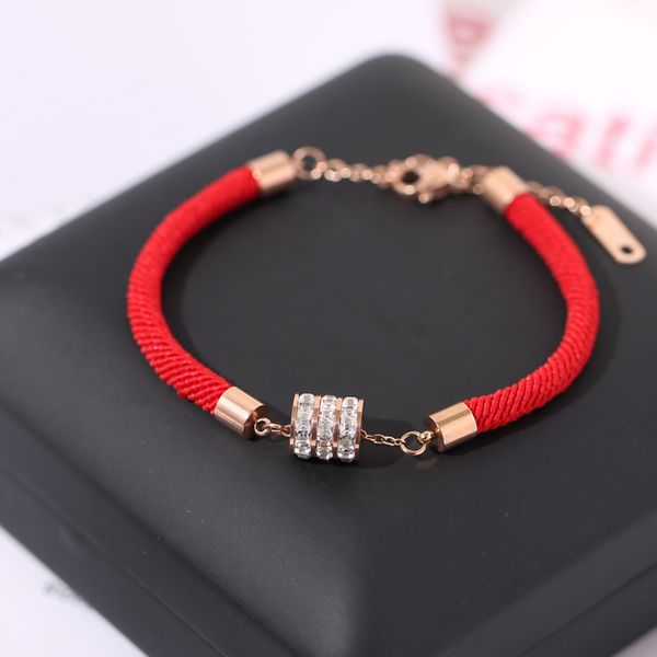 yun ruo 2020 fortune zircon red line bracelet fashion woman girl birthday gift rose gold color titanium steel jewelry never fade, Black
yun ruo 2020 fortune zircon red line bracelet fashion woman girl birthday gift rose gold color titanium steel jewelry never fade, Black